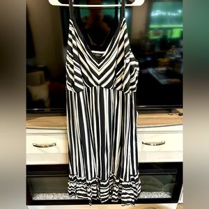 Black & White Striped Sundress